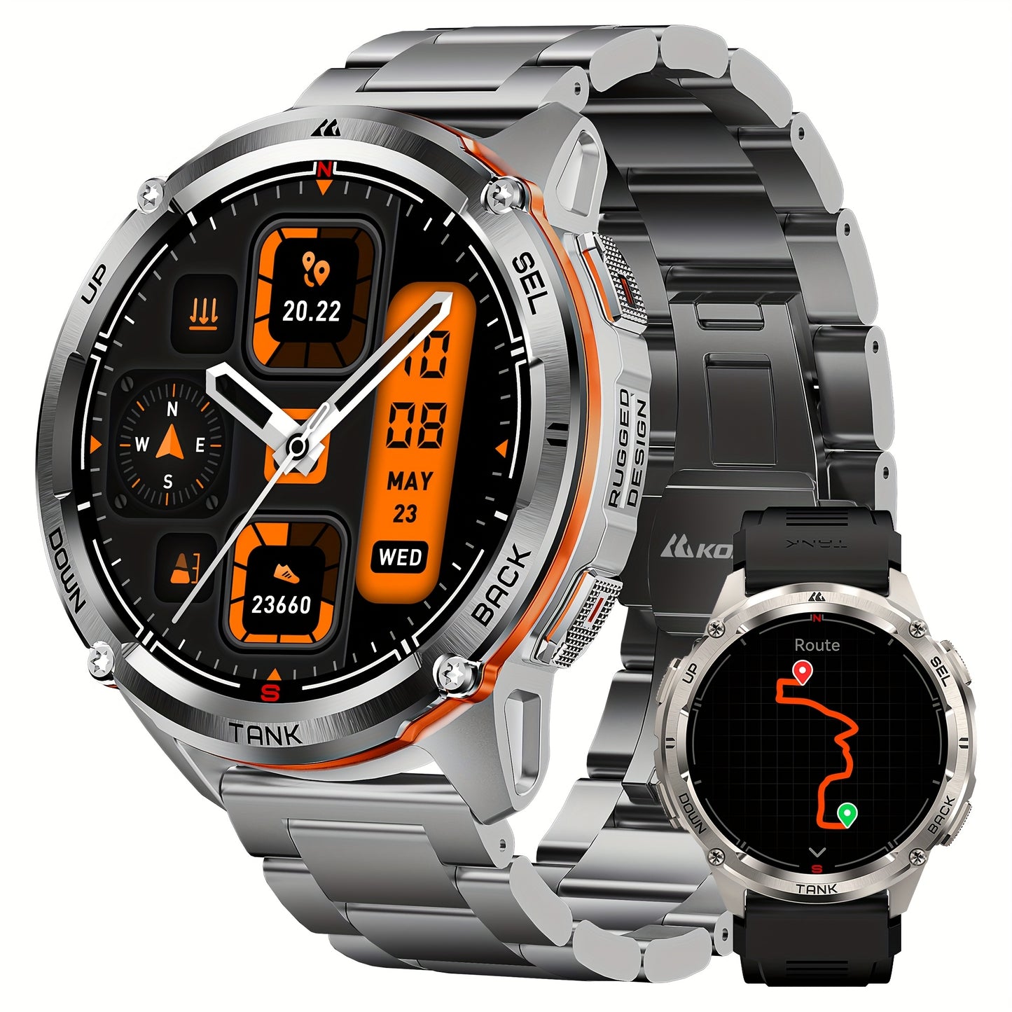 KOSPET Tank T3 Ultra 2 Gps Smartwatches Men Compass