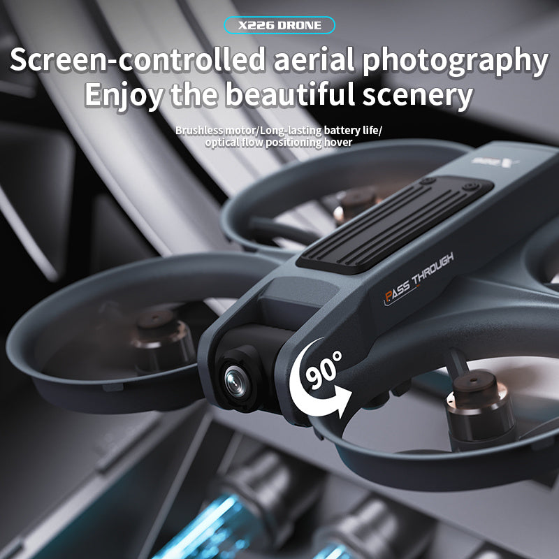 VR Quadcopter Drone with Head Mounted Glasses and Dual Camera
