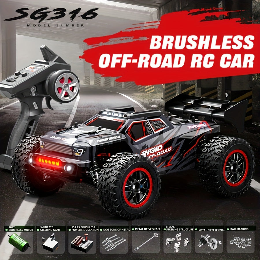 High Speed 4WD Brushless RC Car for Off-Road Racing