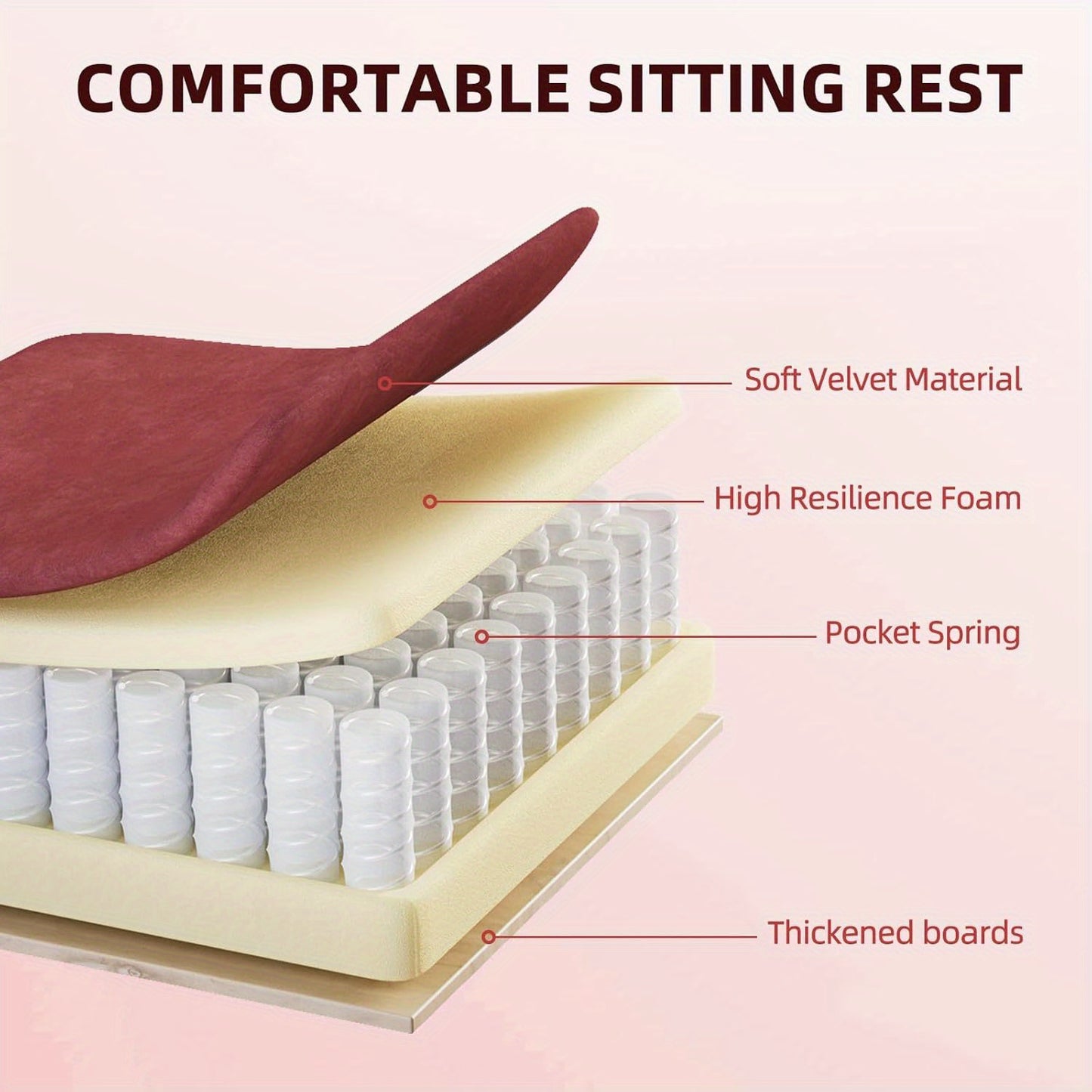 Ergonomic Velvet Gaming Chair With Footrest And Massage Cushion