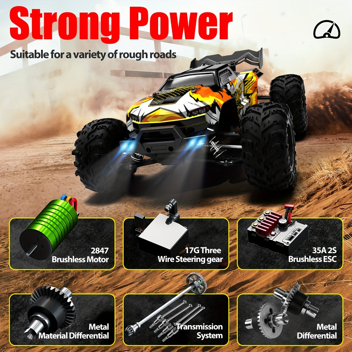High-Speed Off-Road Vehicle with Soft Pack Battery