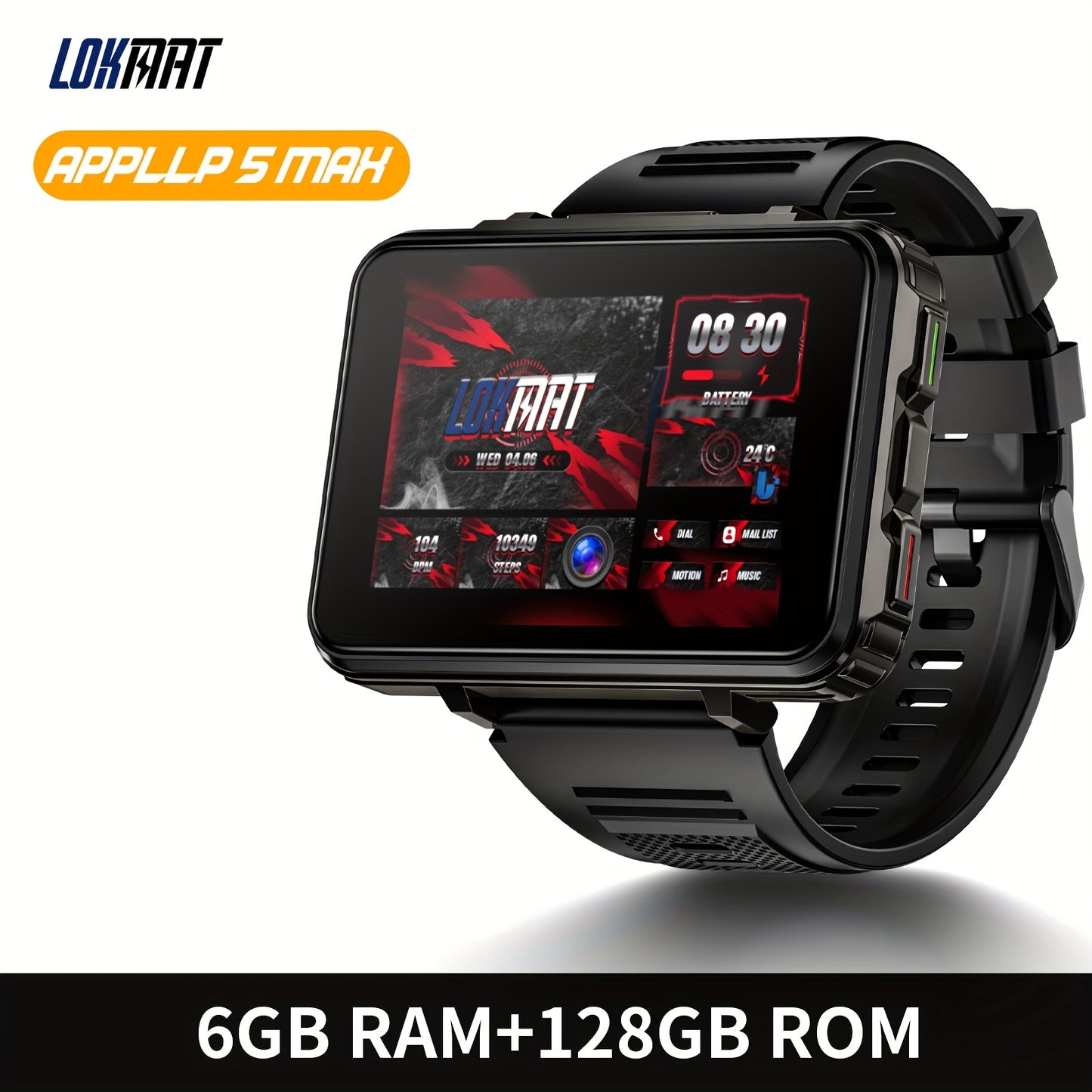 LOKMAT APPLLP 5 MAX Smart Watch Phone with 4G Connectivity