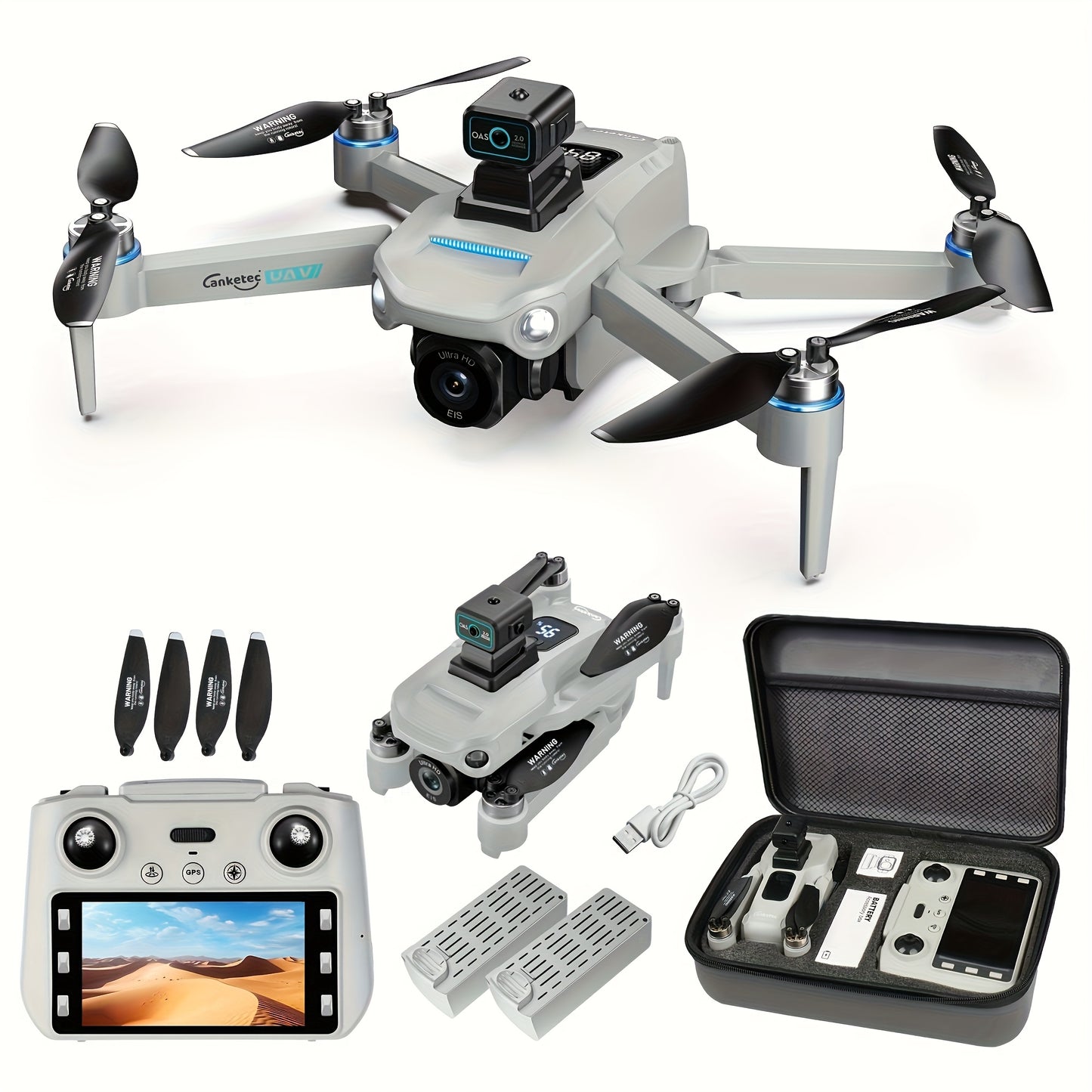 Professional 4K Drone With Long Battery Life And Simple Controls