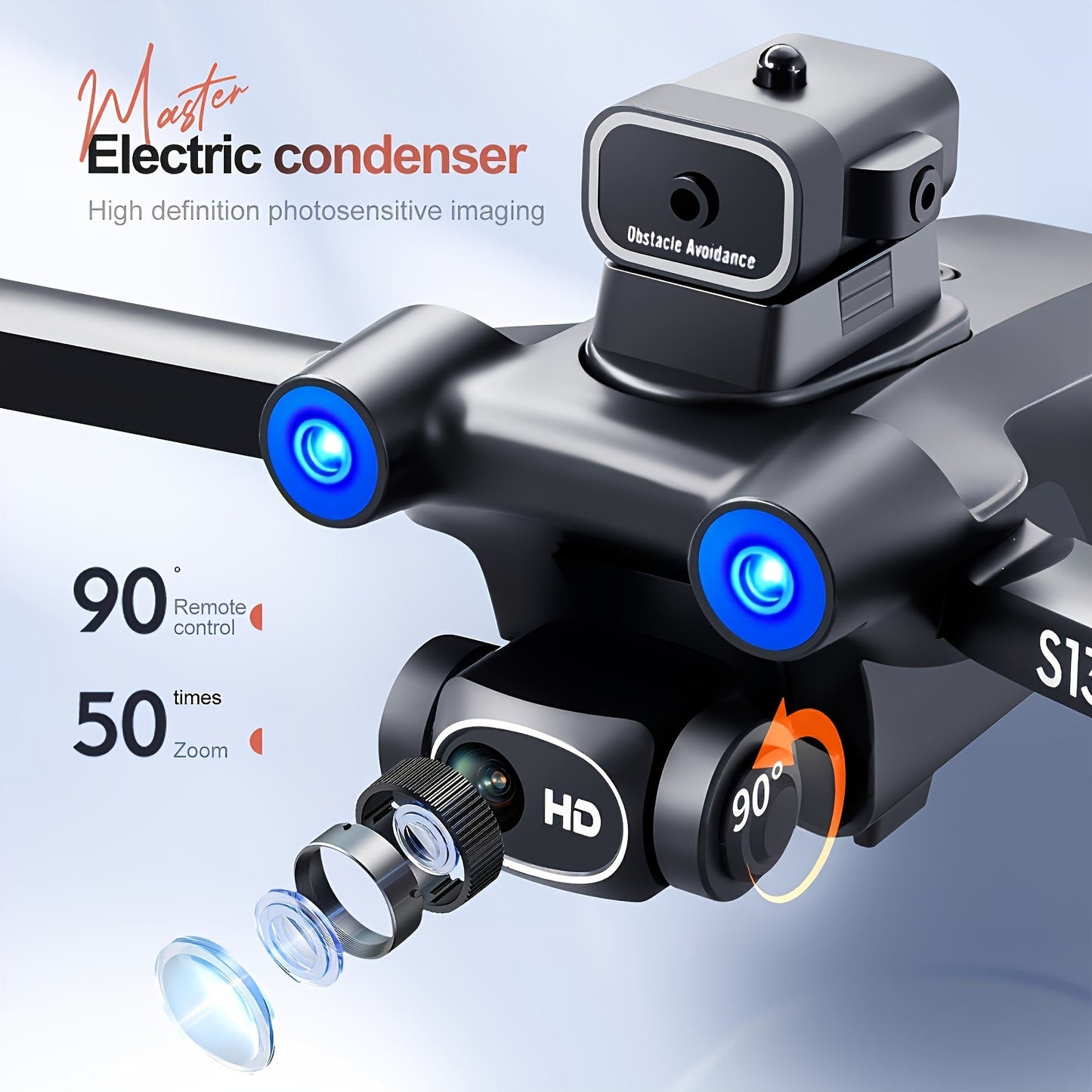 S136 GPS Drone With Dual Cameras And Obstacle Avoidance