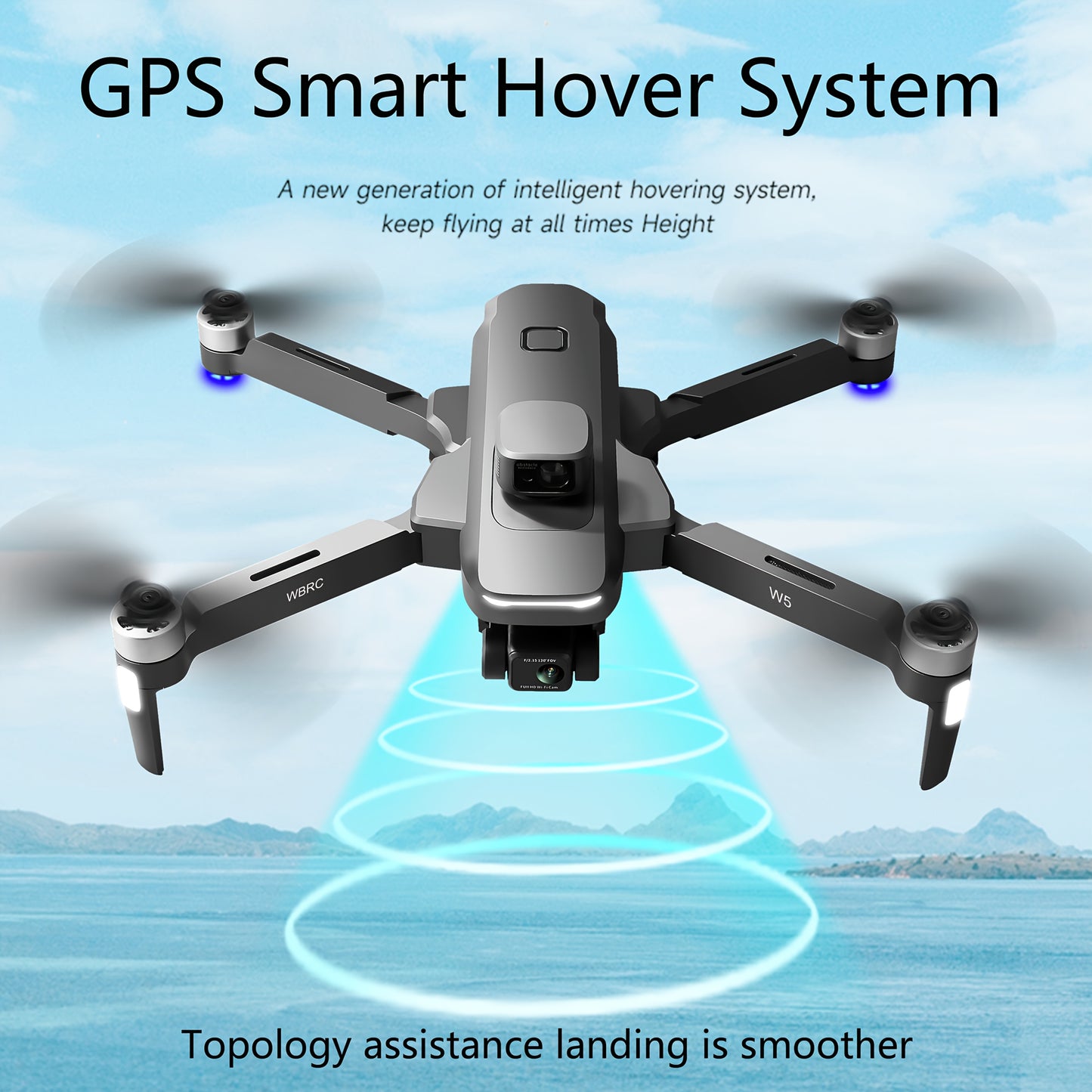 New W5 Drone with Dual Cameras and Advanced Flight Features
