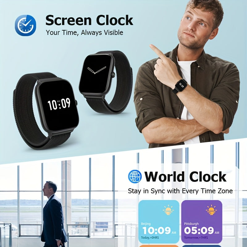 EarlySincere Men Smart Watch AMOLED Always On Display