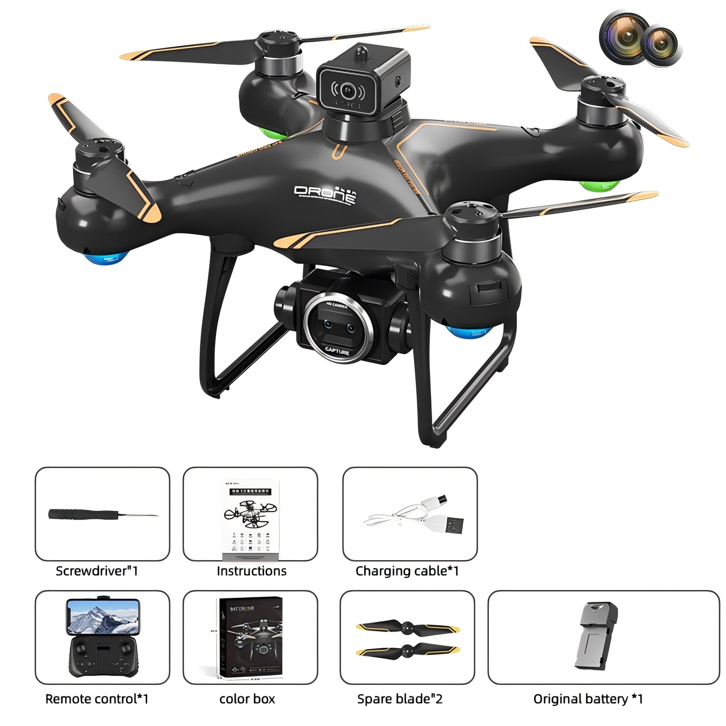 S116 Max Brushless Drone with Dual Cameras and Obstacle Avoidance