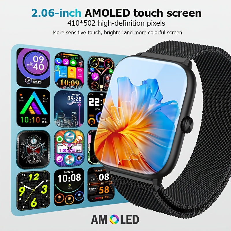 EarlySincere Men Smart Watch AMOLED Always On Display