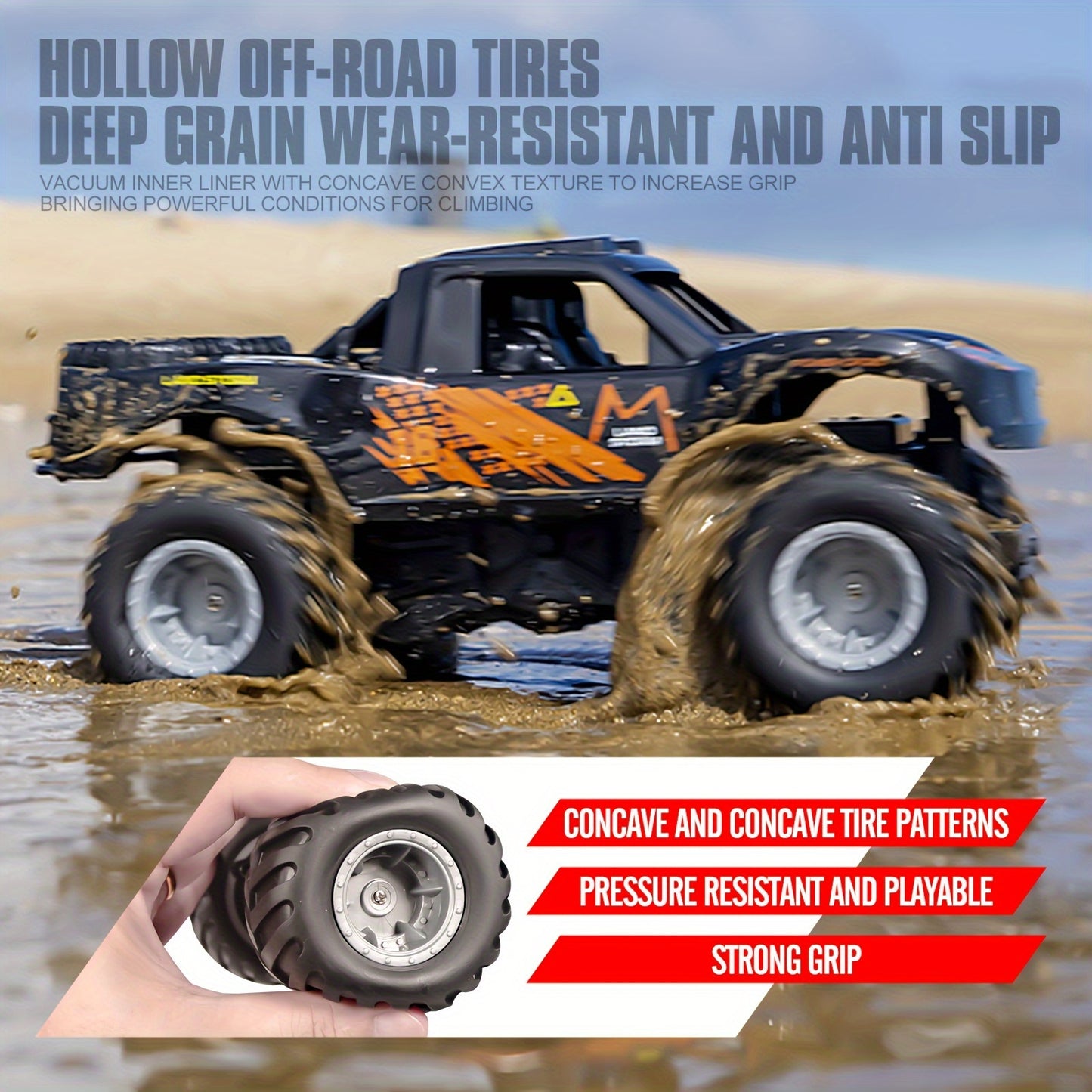 Amphibious RC Car With Rechargeable Batteries For Offroad Adventures
