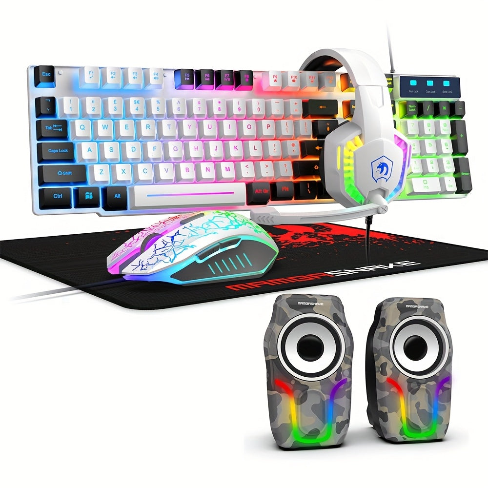 MAMBASNAKE 5 in 1 Gaming Combo with RGB Backlight