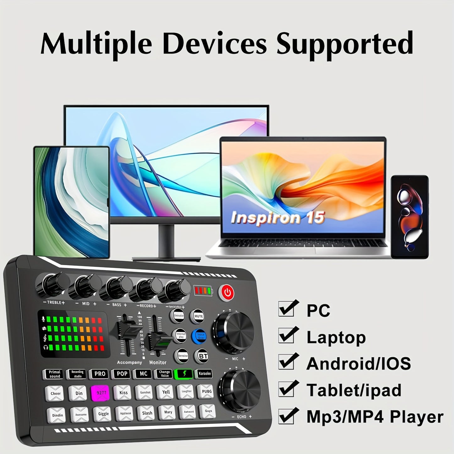 Podcast Equipment Bundle with Audio Interface and Condenser Microphone