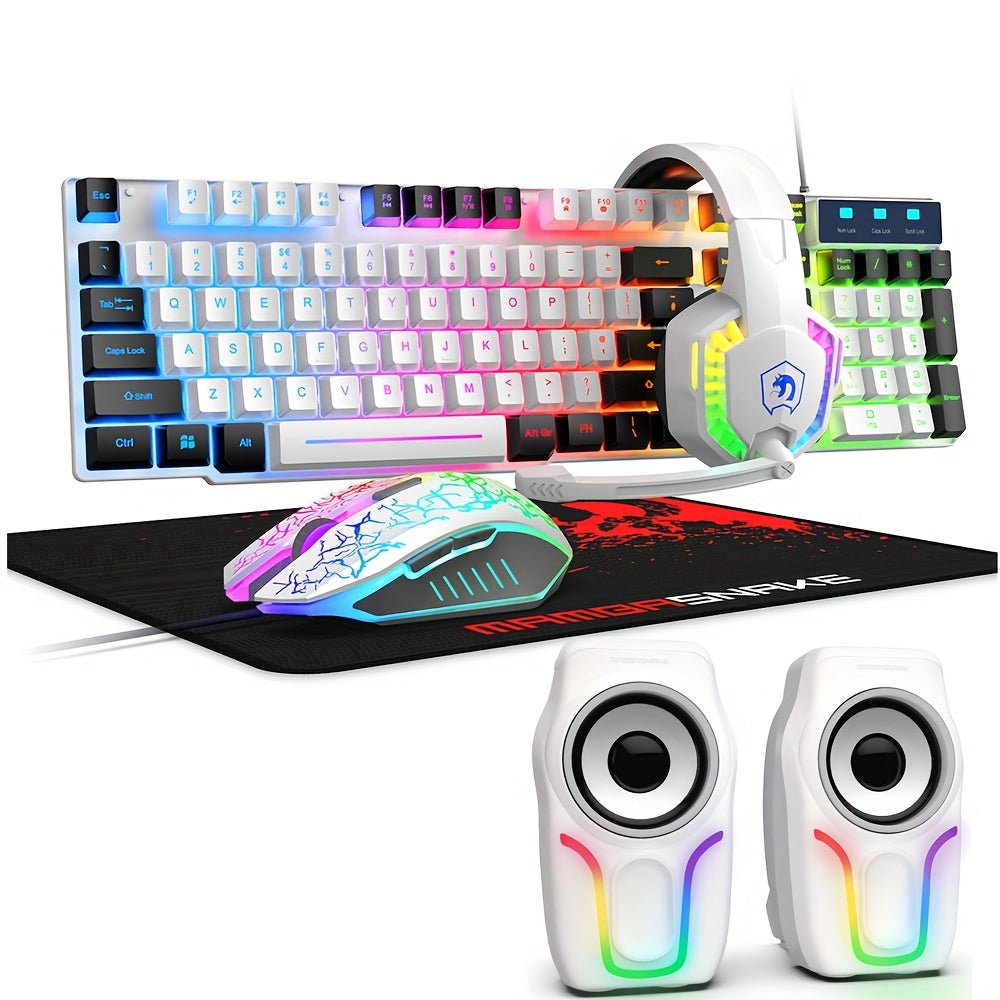 MAMBASNAKE 5 in 1 Gaming Combo with RGB Backlight