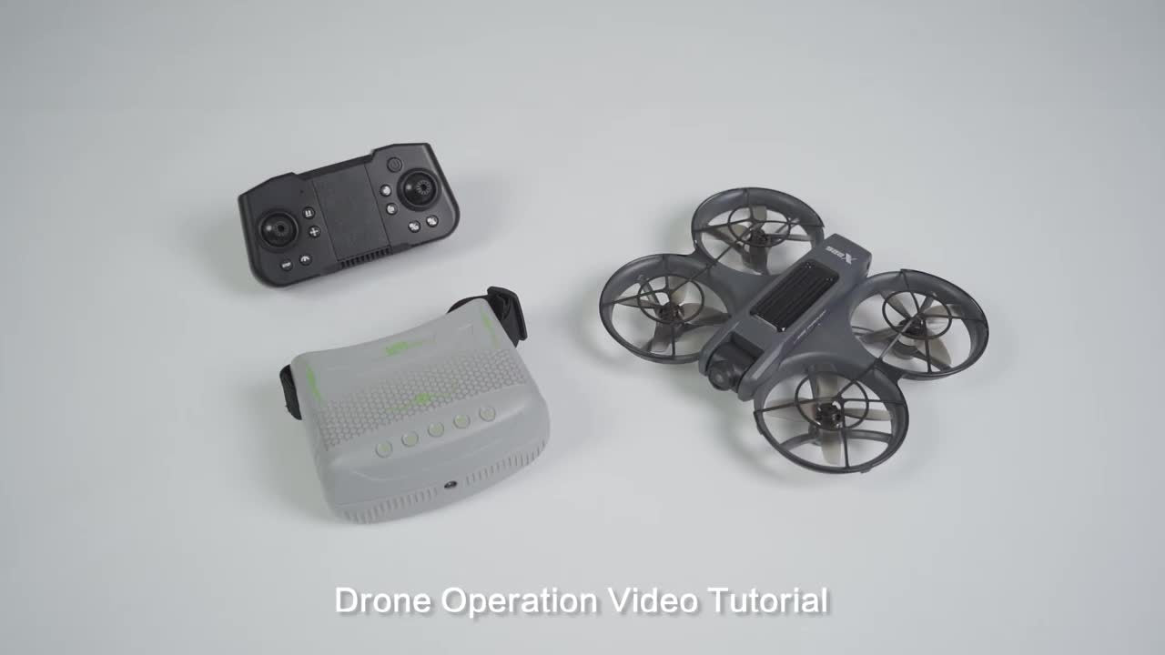 VR Quadcopter Drone with Head Mounted Glasses and Dual Camera