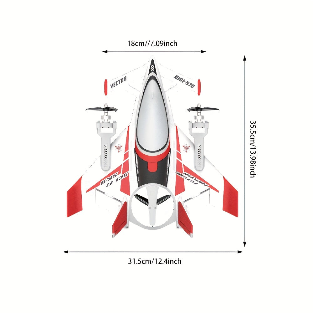 QIDI570 RC Plane Brushless Motor Remote Control Flying Stunt Glider