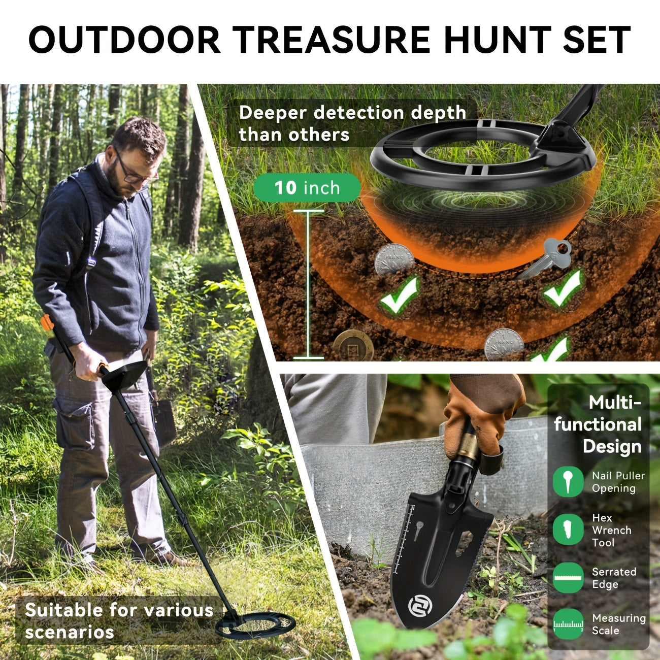 Sunpow Metal Detector With LCD Display Five Modes For Adults