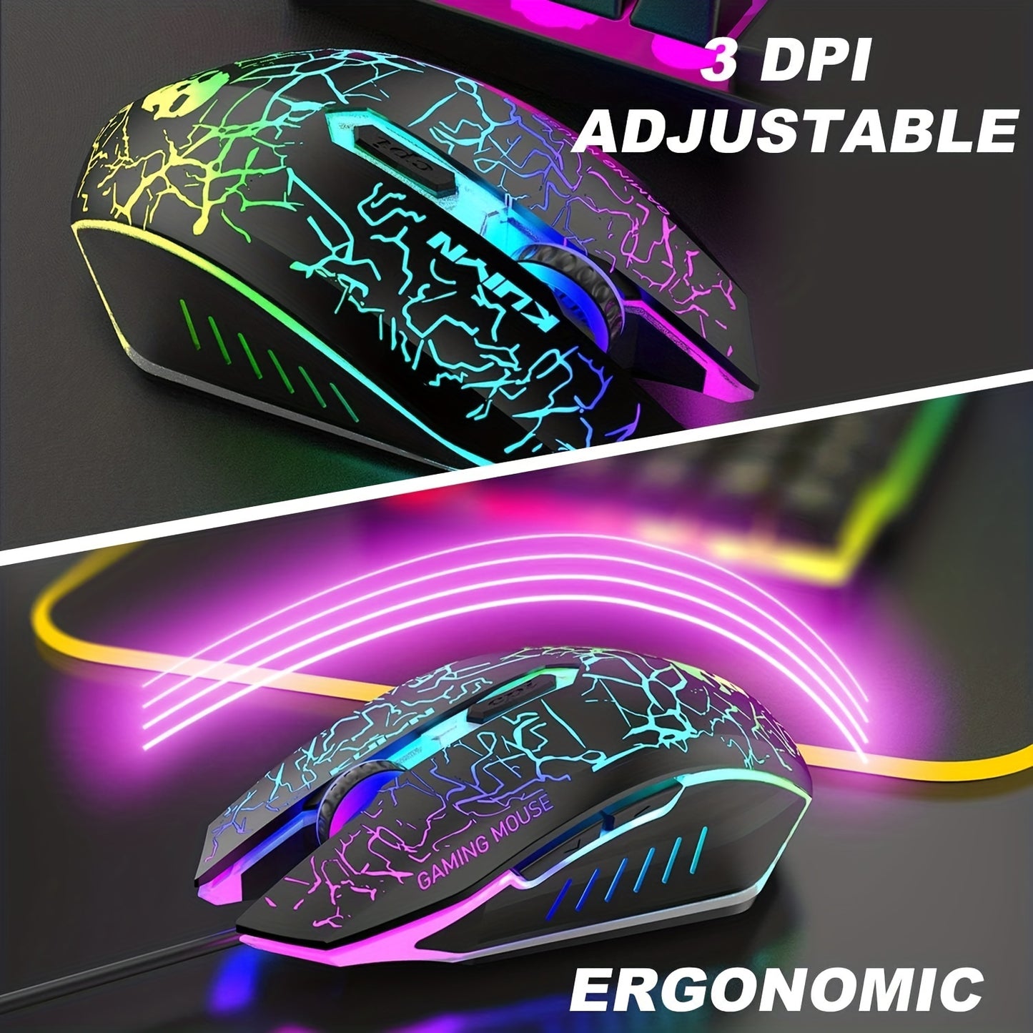 MAMBASNAKE 5 in 1 Gaming Combo with RGB Backlight