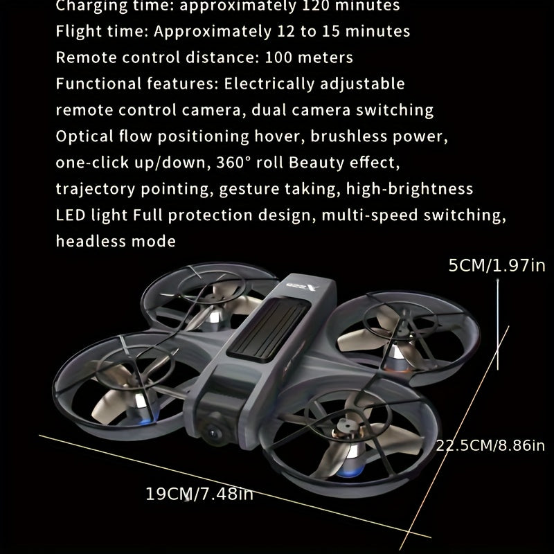 VR Quadcopter Drone with Head Mounted Glasses and Dual Camera