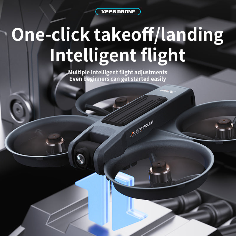 VR Quadcopter Drone with Head Mounted Glasses and Dual Camera
