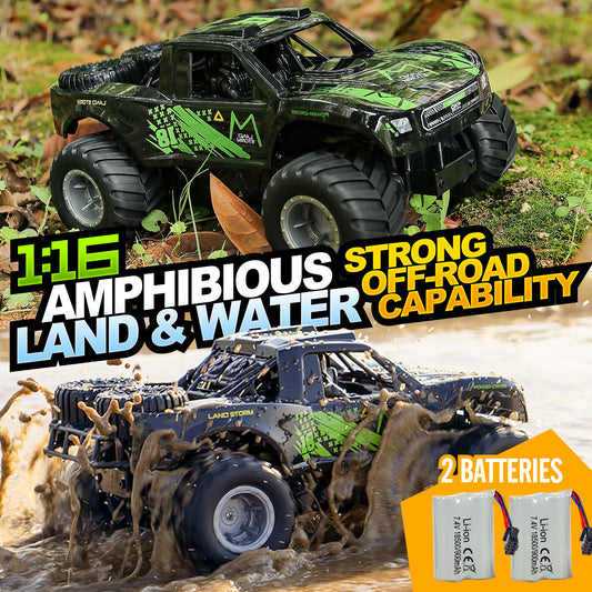 Amphibious RC Truck 4x4 All Terrain Remote Control Car