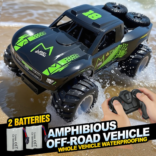 Amphibious RC Car With Rechargeable Batteries For Offroad Adventures